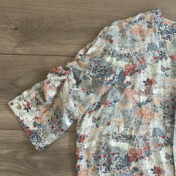 JOHNNY WAS Floral Button-Up Women's Blouse Size Large - Picture 2 of 6